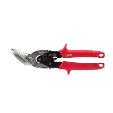 LEFT CUTTING OFFSET AVIATION SNIPS (RED)