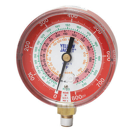 RED REPLACEMENT GAUGE 3-1/8"
