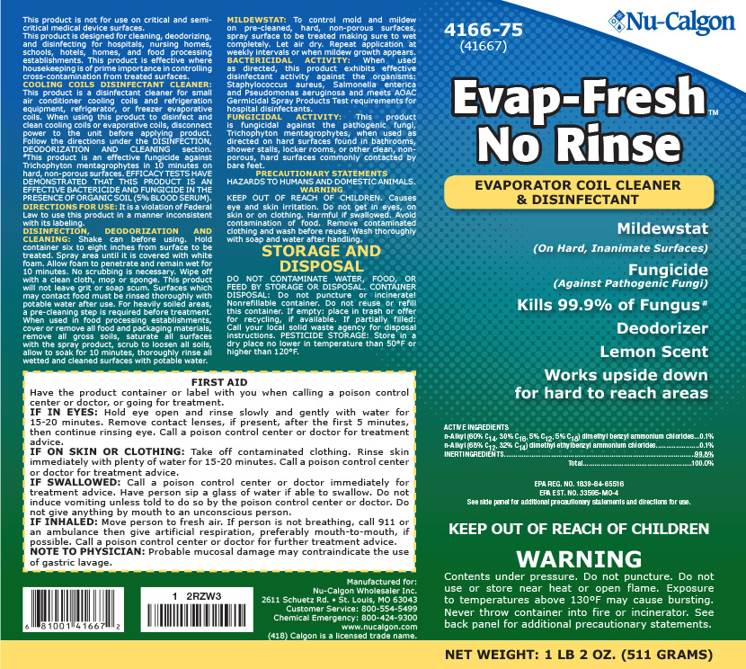 EVAP-FRESH NO RINSE EVAPORATOR COIL CLEANER &