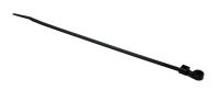 WIRE & CABLE TIES W/MOUNTING HOLE- NYLON BLACK - 7-1/2 IN. (PACK OF 100)